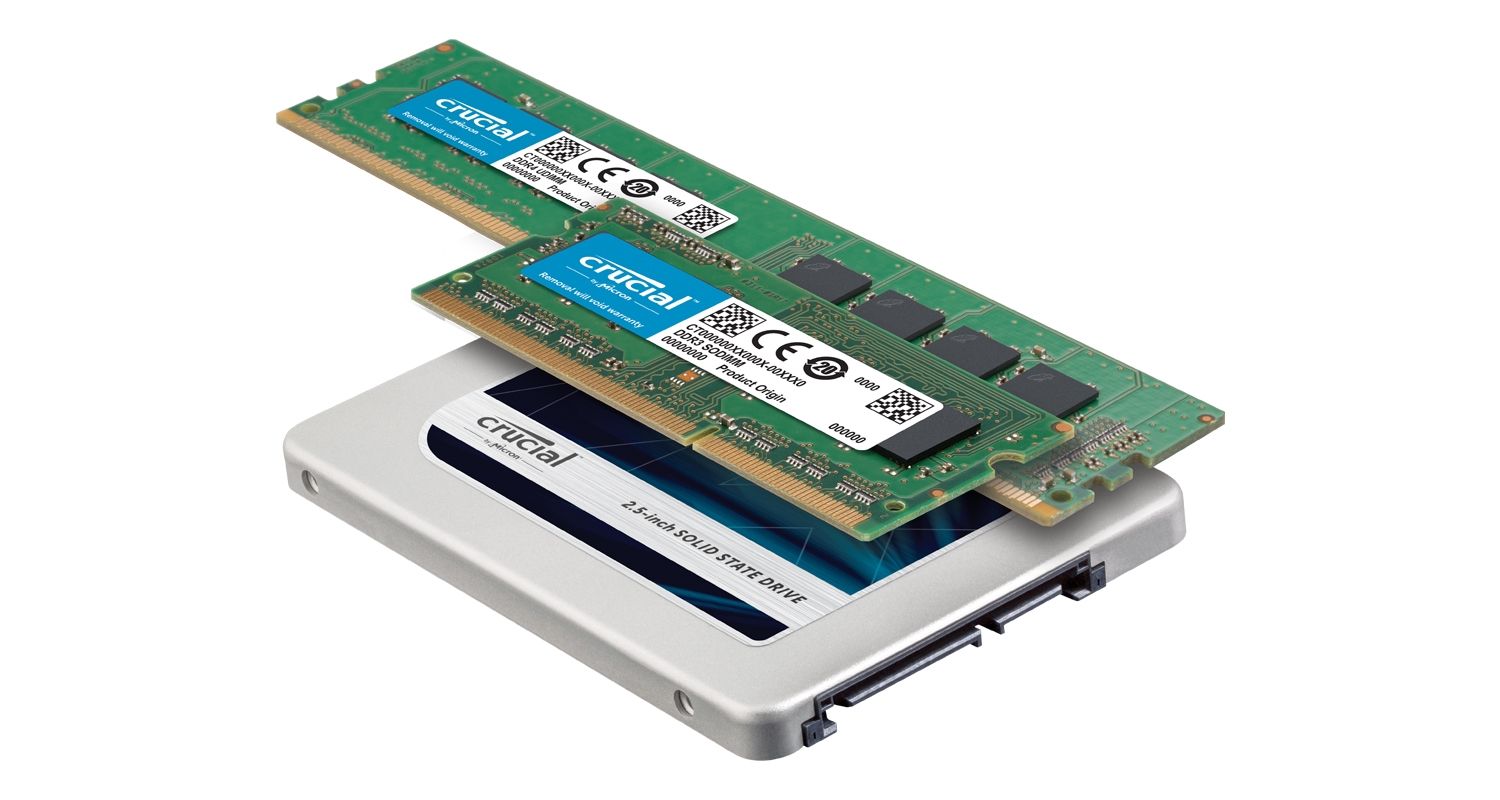 Crucial SSD 與 RAM 記憶體模組