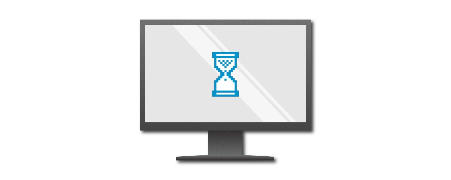 電腦螢幕顯示藍色蛋形計時器的圖片