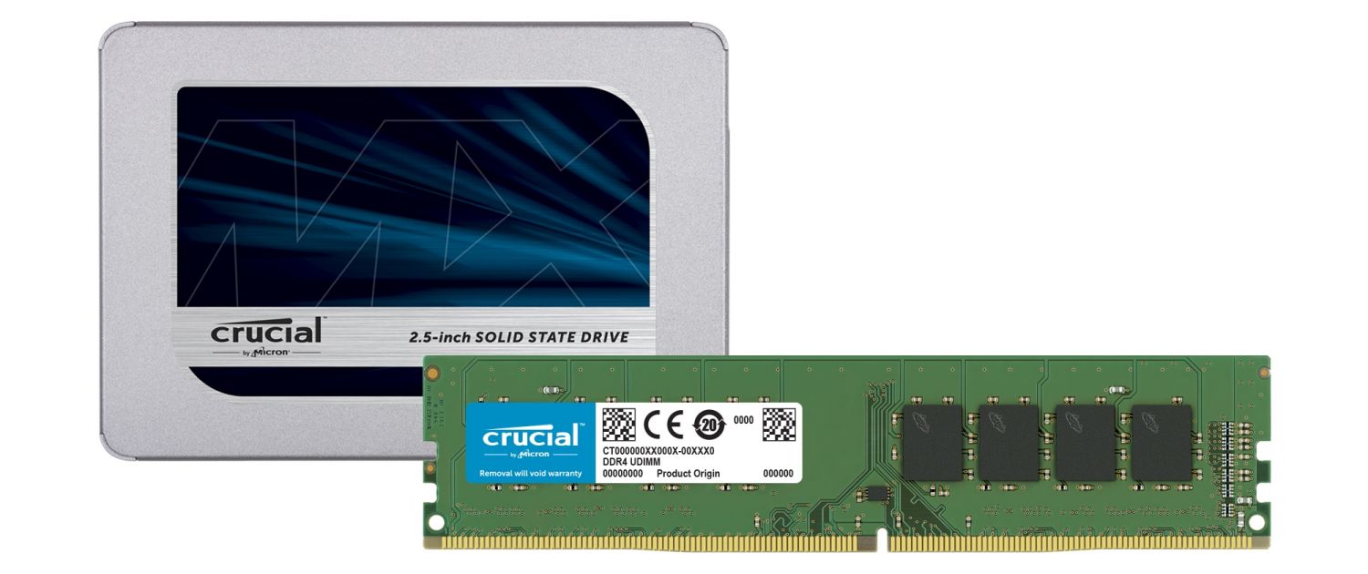 Crucial SSD 與 RAM 記憶體模組